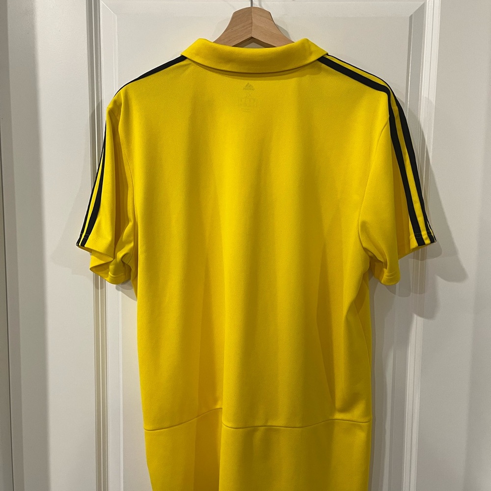 Adidas Bright Yellow Columbus Crew Polo - Picture 5 of 5